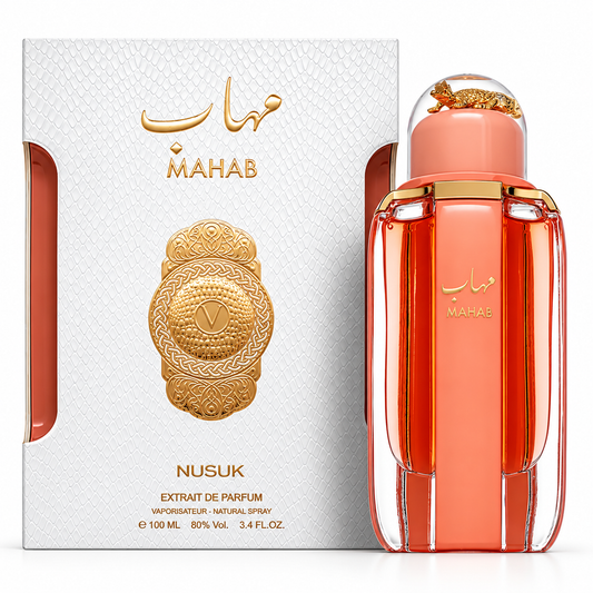 Nusuk Mahab Eau de Parfum 100ml | Unisex Floral Oriental Fragrance