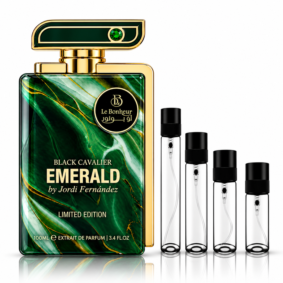 Le Bonheur Black Cavalier Emerald Limited Edition Extrait de Parfum