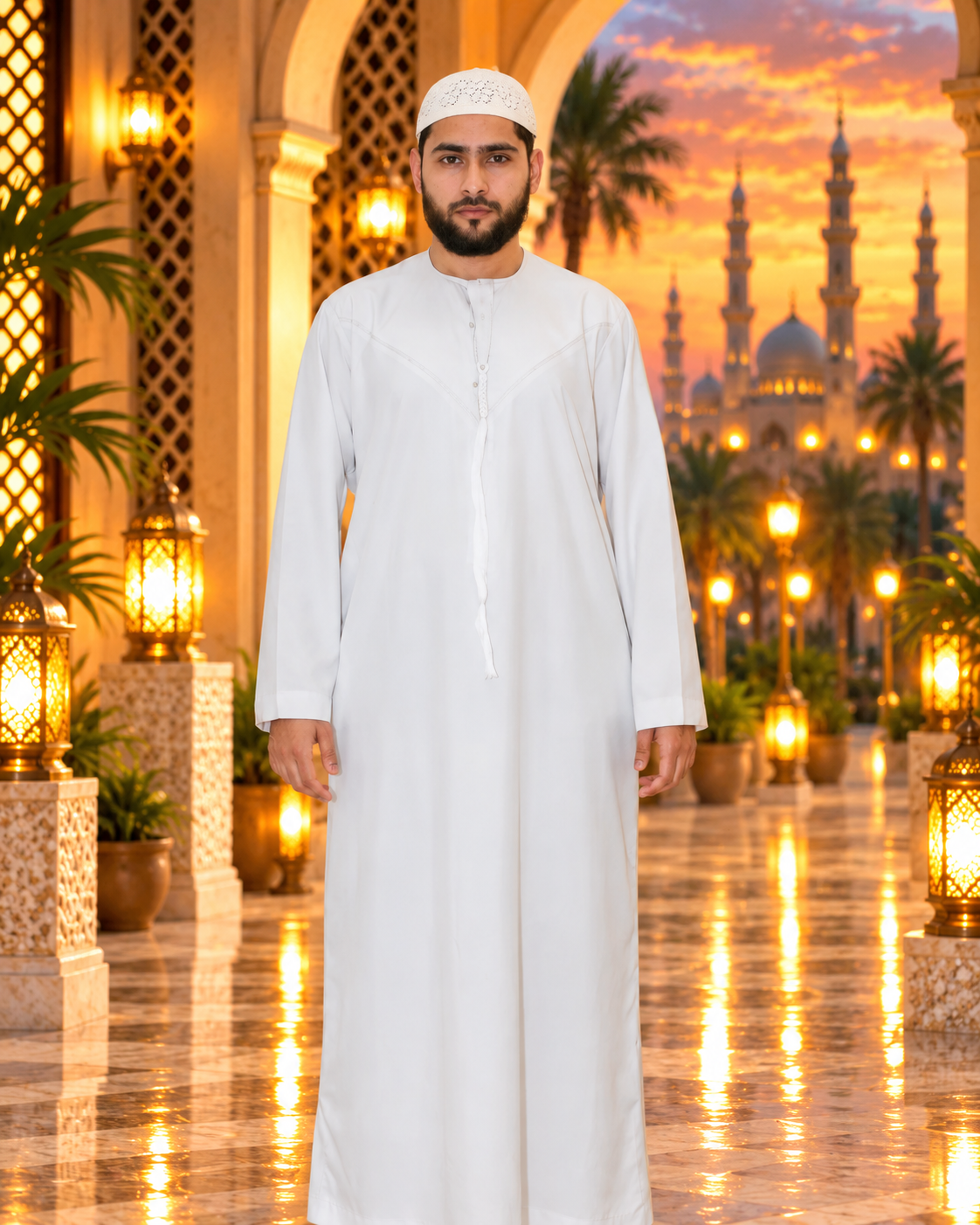 Luxury Cream Emirati Thobe